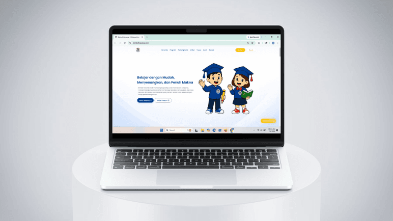Website Tryout Online Bimbel Hanania hasil pengembangan Newus Technology